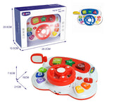 Electric Baby Plastic Car Steering Wheel Toys Children Educational Multifunction Music Toys